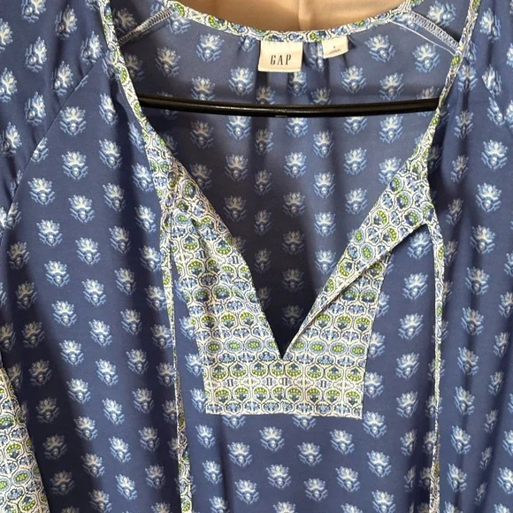 Blue Patterned Boho Dress Gap - Picture 2 of 11